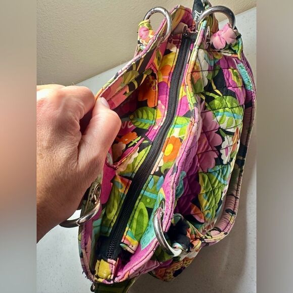 RETIRED 2012 VINTAGE Vera Bradley VaVa Voom Handbag Shoulder Bag Floral Quilted - Picture 7 of 16